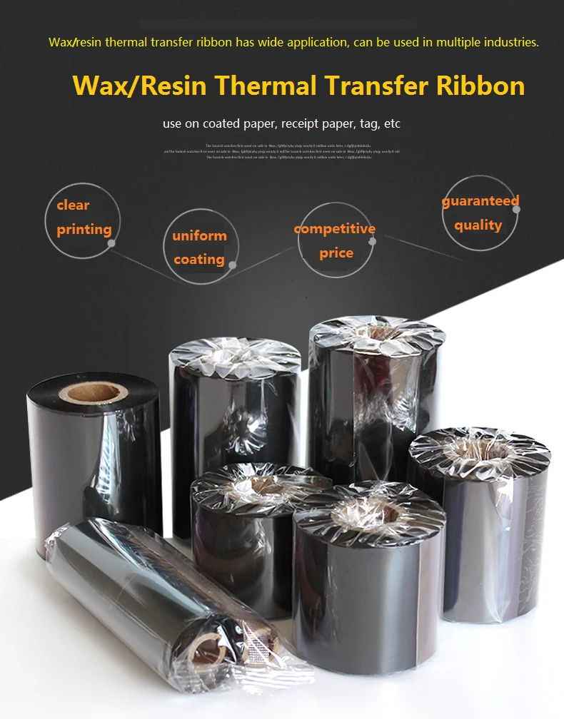 110mm Wax Resin Ribbon Thermal Transfer Barcode Ttr For Shipping Label Printer 4x6 Buy Uv 8549