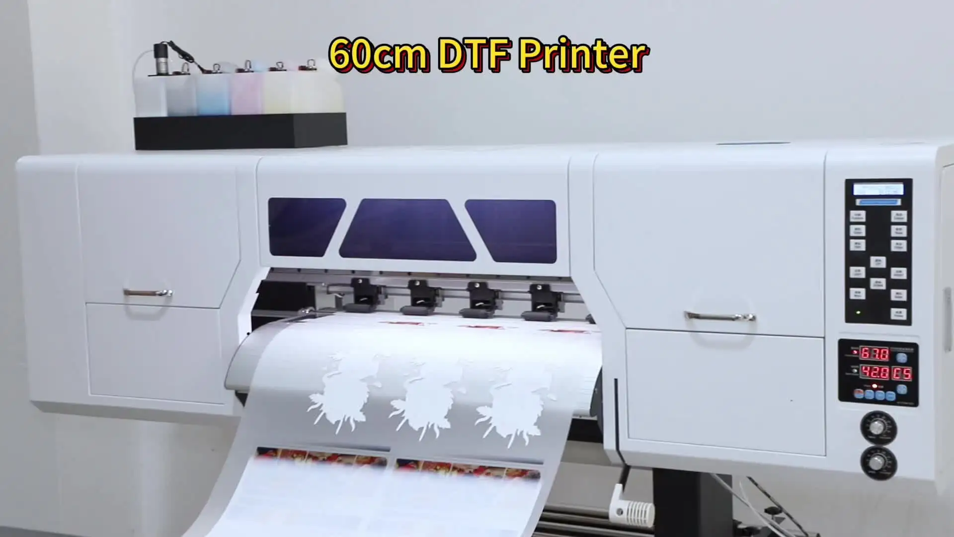業務用新型24インチDTFプリンターマシン2ヘッドシステム全自動大規模