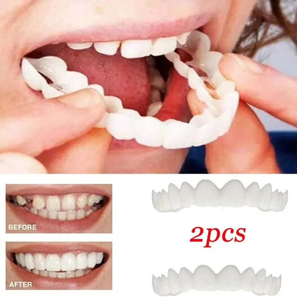 Upper And Lower False Teeth Cover Perfect Smile Veneers