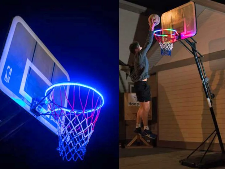 Outdoor induction basketball hoop light led goal strip light