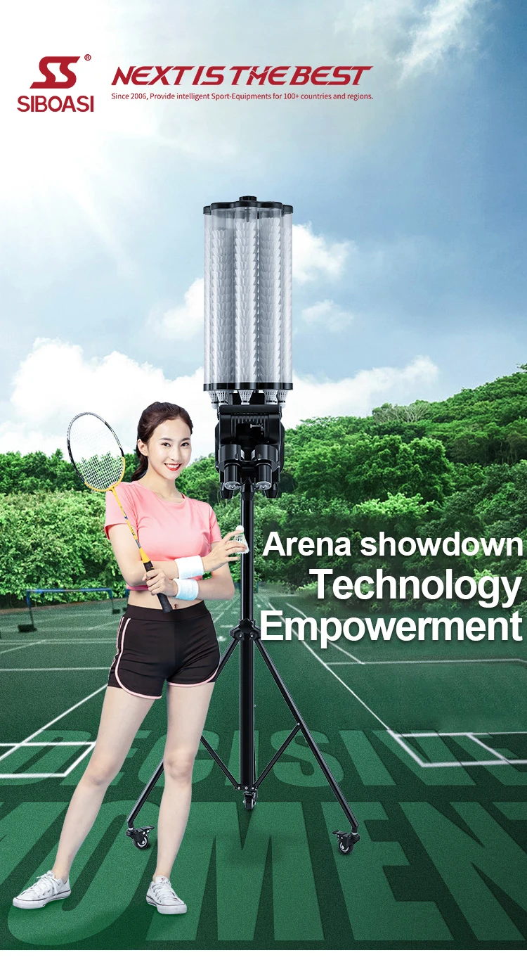 Siboasi Badminton Training Machine Review Canada B2000 Buy Lining