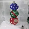 Save transportation space with retractable LED Christmas cloth art snowman
