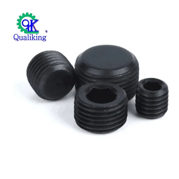 
Steel Hex Plug DIN 906 Hexagon Socket Locking Screws Taper Thread Pipe Plugs Oxidation Black 