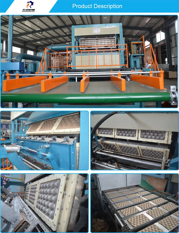 4000 pcs/h 全自动浆纸苹果托盘制造机,带六层金属干燥生产线