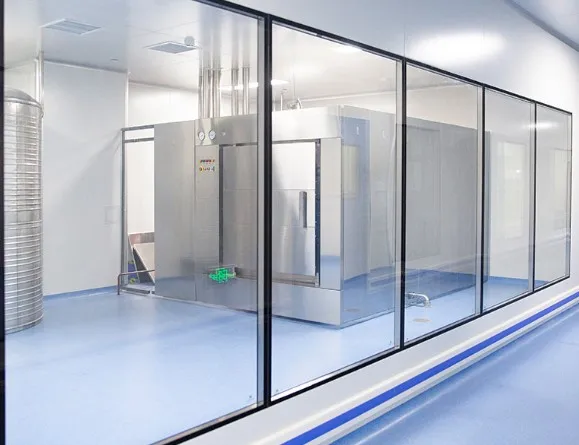 50毫米高强度模块化洁净室窗口制药实验室和食品洁净室