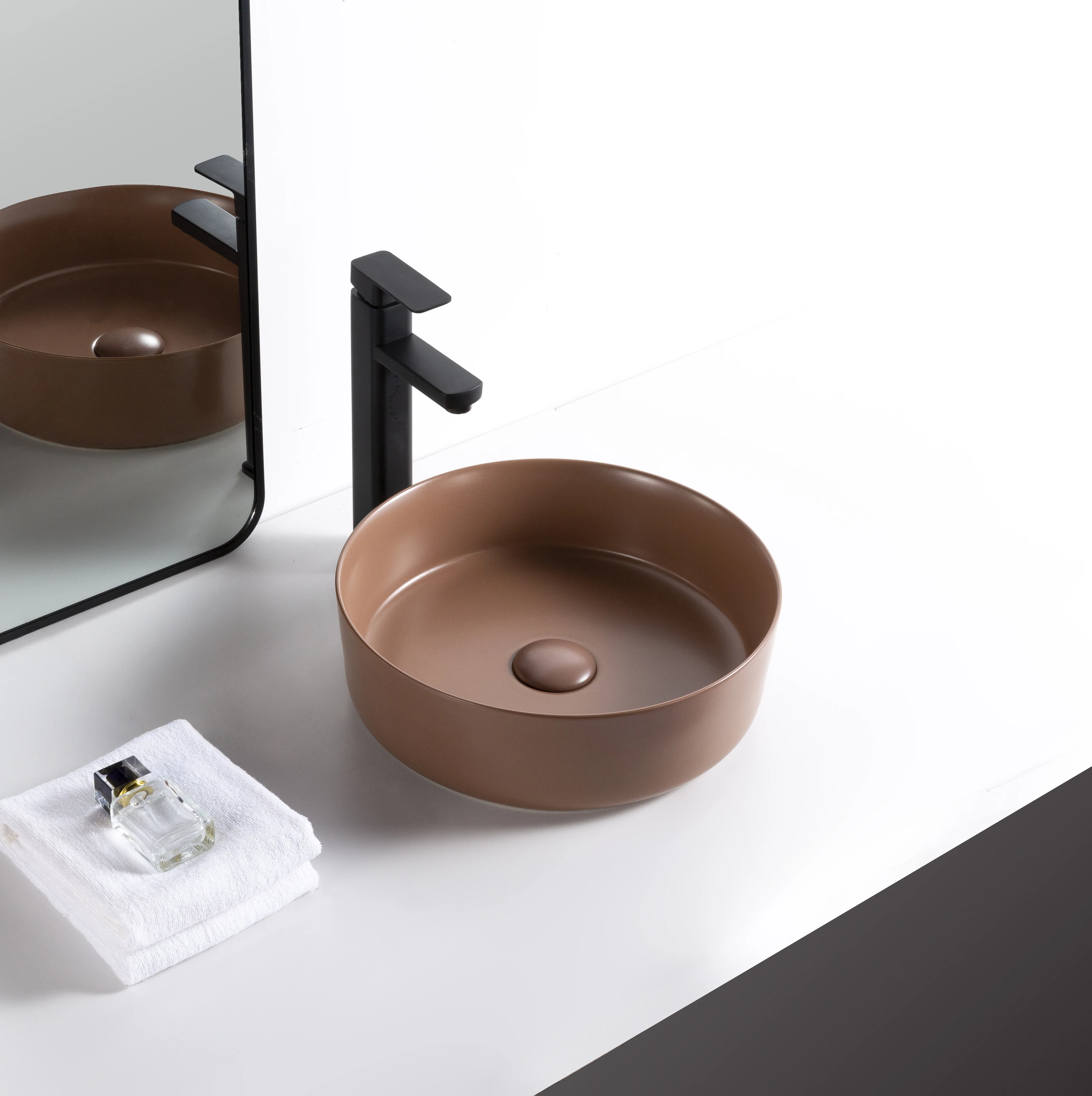 High Quality Matt Color Sanitary Ware Bathroom Sink Ceramic Wash Hand Basin Art Basin Buy Matt Color Ceramic Basin Art Basin