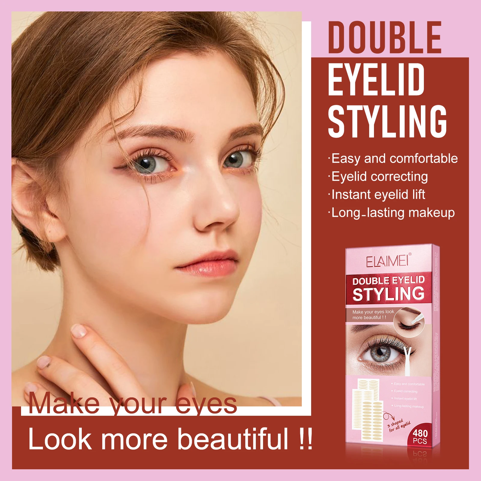 Elaimei Double Eyelid Styling Longlasting Makeup Double Eyelid