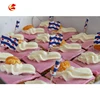 Custom Your Logo Decorative Fruit Cup cake flag Decorated burger flag