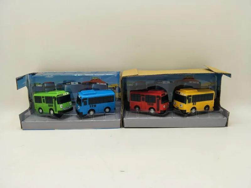 plastik küçük model küçük çocuk otobüsü mini oyuncak araba tayo taksi pres döküm model araba