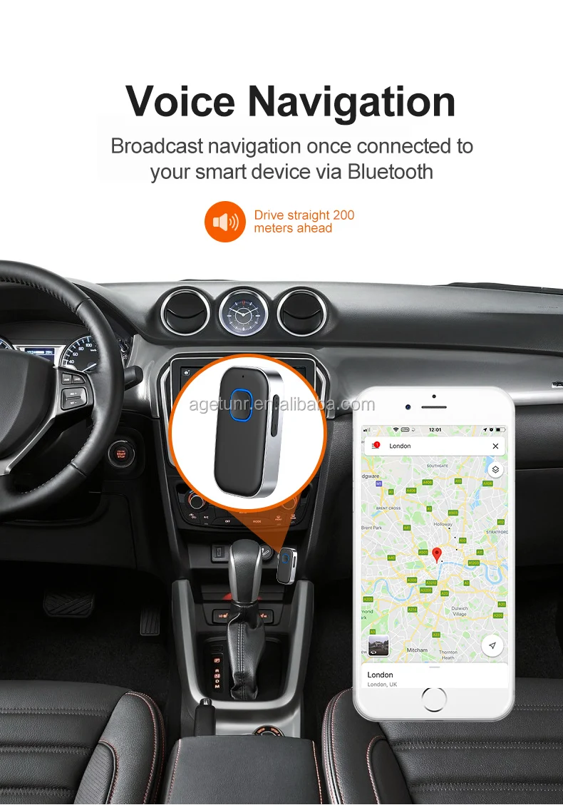 Agetunr J22 Universal Bluetooth 5.0 Wireless Receiver 3.5mm Mp3 Player