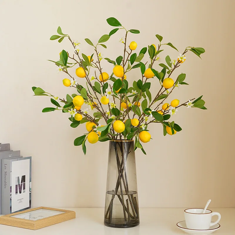 High Quality Artificial Lemon Tree Branches For Wedding Home Decor