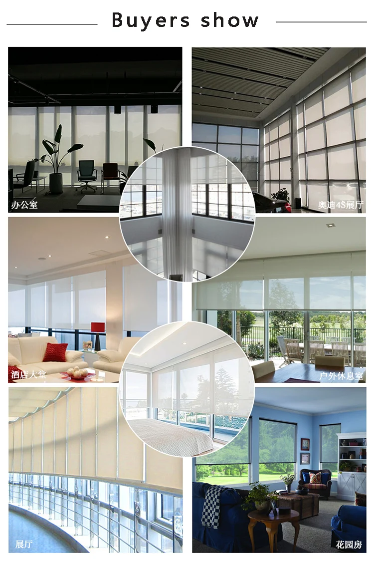 Customized Motorized Remote Control Automatic Blackout Shade Electric Roller Blind Motor Buy