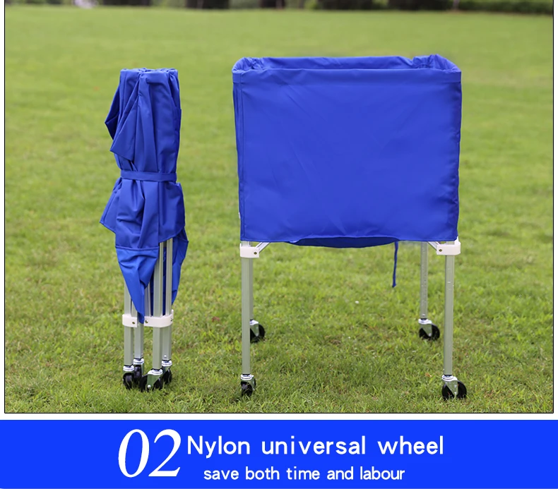 wholesale high quality Portable tennis ball cart folding soccer basketball volleyball cart