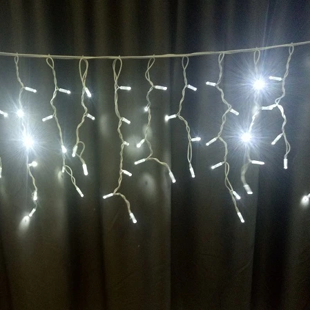 Indoor decoration window curtain lights 3m 2m 1m christmas icicle led lights