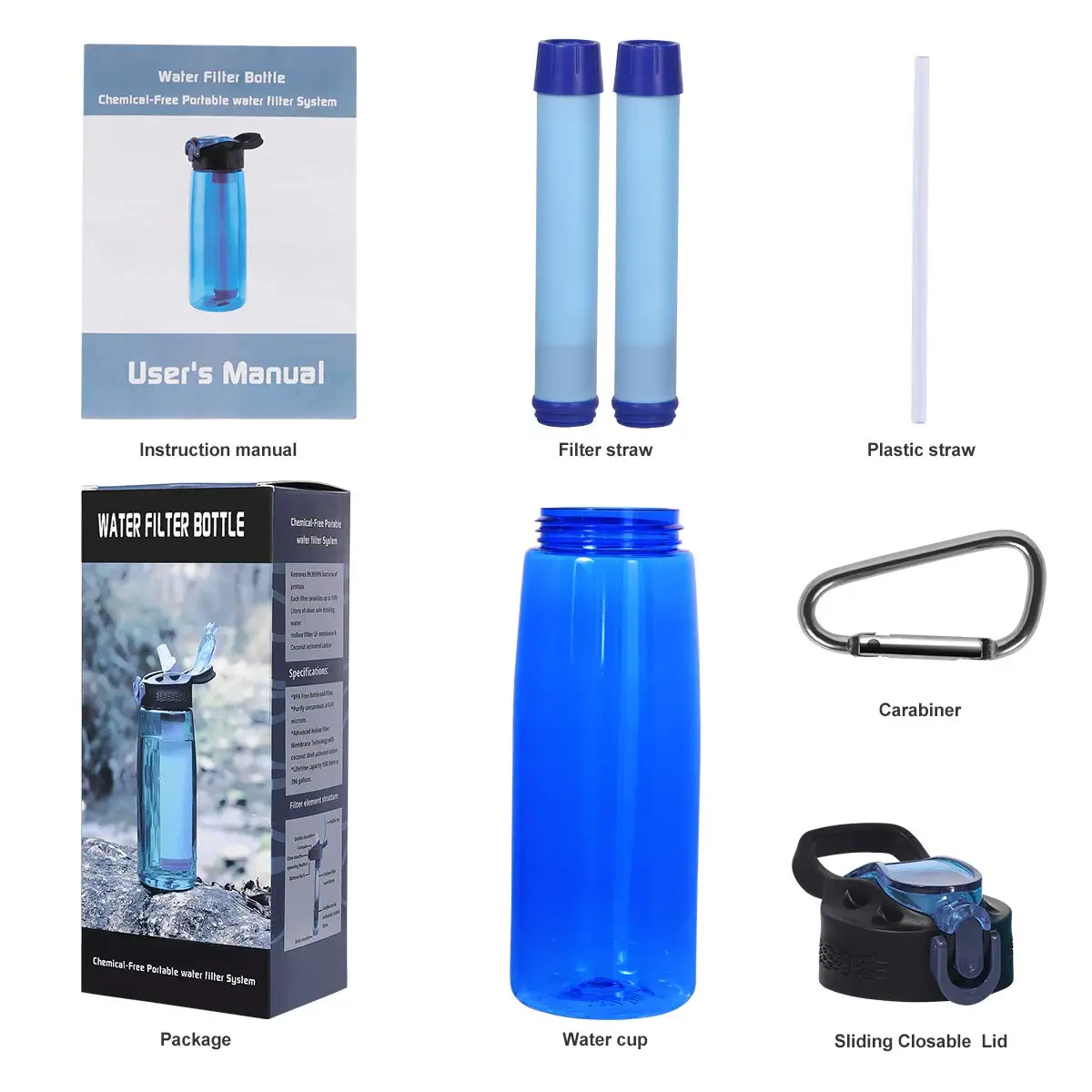 2019 Best Seller Water Purifier Bottle Buy Water Bottle Filter