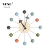 Well-designed beautiful luxury home decorative wooden balls wall clock