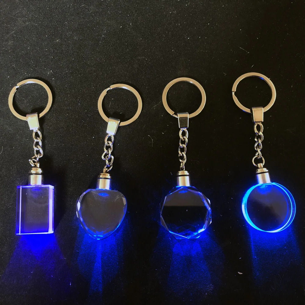 Led Glass Crystal Keychain Blank Mhys0465 Buy Crystal Keychain Blank