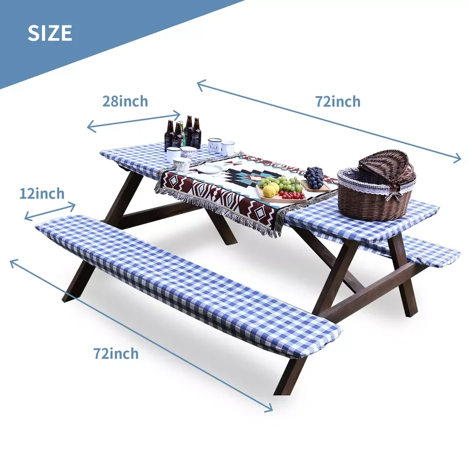 Rv Picnic Table Cover And Bench Cover,Vinyl Picnic Table And Bench