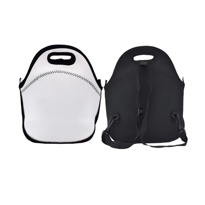 Custom White Neoprene Lunch Bag Sublimation Blanks Lunch Bag With