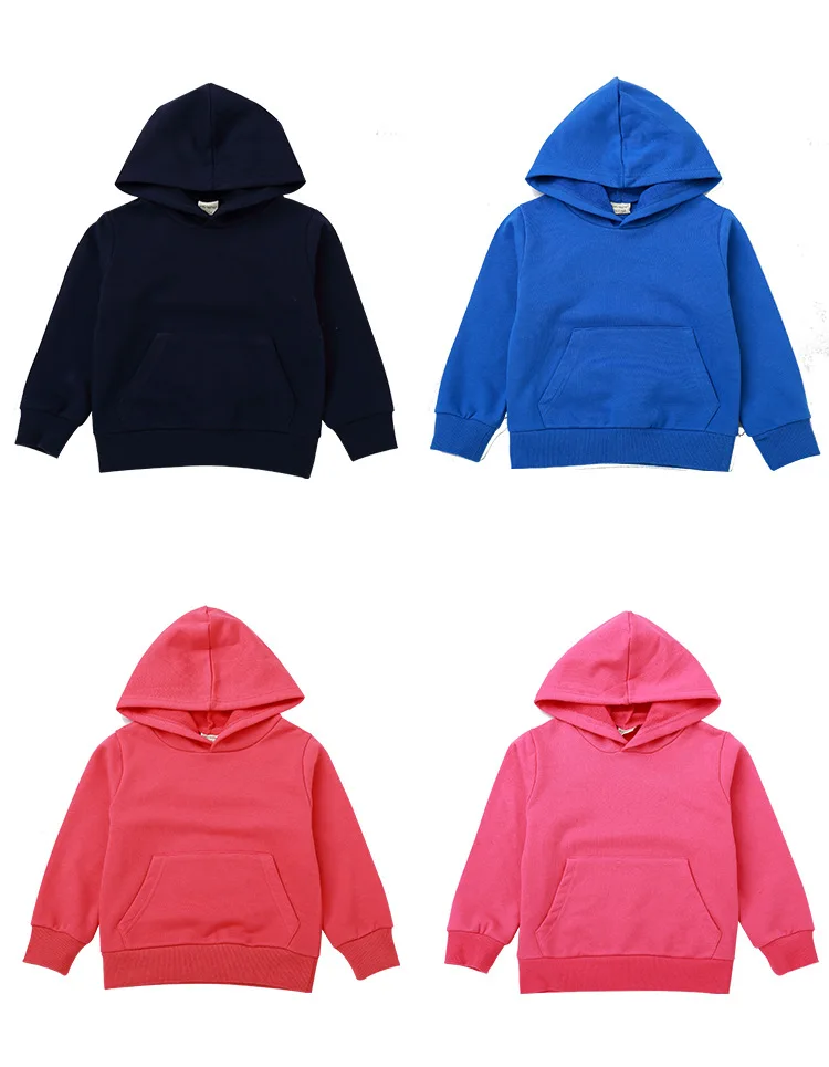 Wholesale Autumn Winter Children Sweatshirts Kids Boys Girls Solid