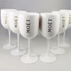 VGEET wholesale popular plastic champagne wine goblet, white custom plastic champagne moet chandon glass for moet chandon