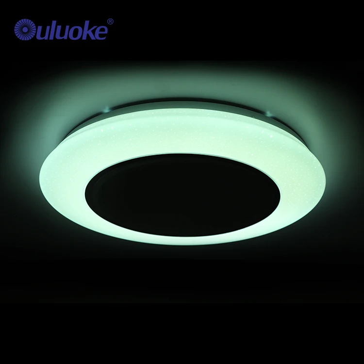 Intelligent bluetooth control color modulation music ceiling lamp for children room lighting