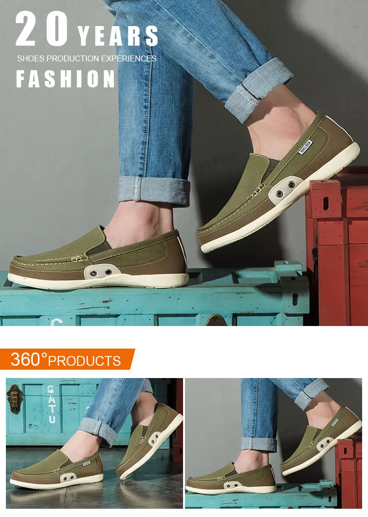 blue canvas boat shoes
