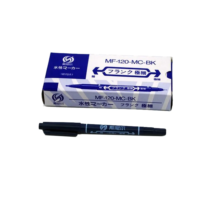 Functional Super Thin Twin Marker Pen Permanent Classic Common Use