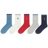 Wholesale high quality fashion embroidery plane cotton couples socks