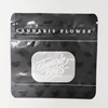 Custom ziplock smell proof bag plastic stand up pouch with aluminum foil clear window tobacco leaf bag