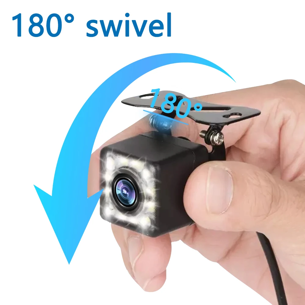 High Digital 4led/8led/12led Car Camera Waterproof Night Vision Wide Angle 170 Degree Car Rear