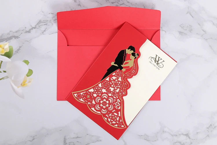 Nepali marriage invitation card chinese/korean/myanmar doc customised wedding invitation card for classic wedding card