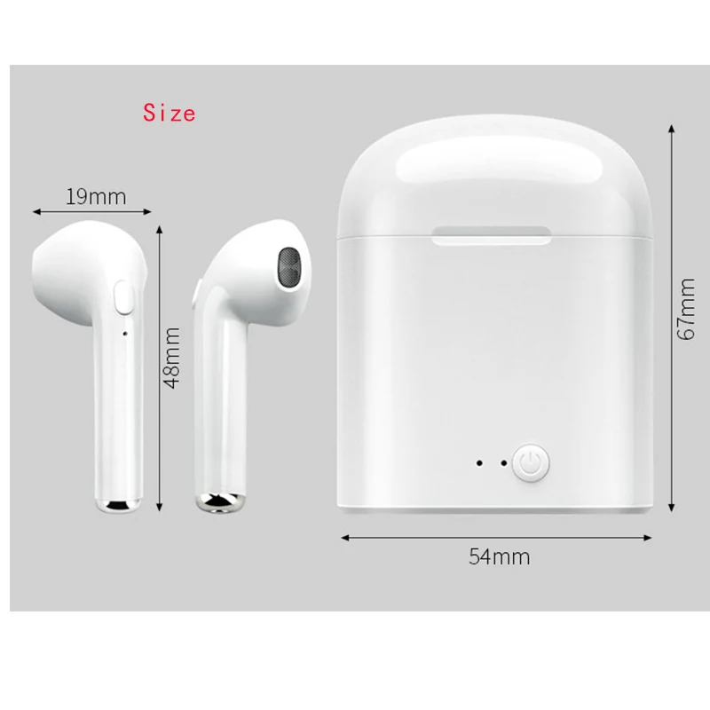 New product tws I7s earbuds portable earphone Wireless Bluetooth Earphone 5.0 stereo earbuds i8 I9S i12 i13 - ANKUX.COM