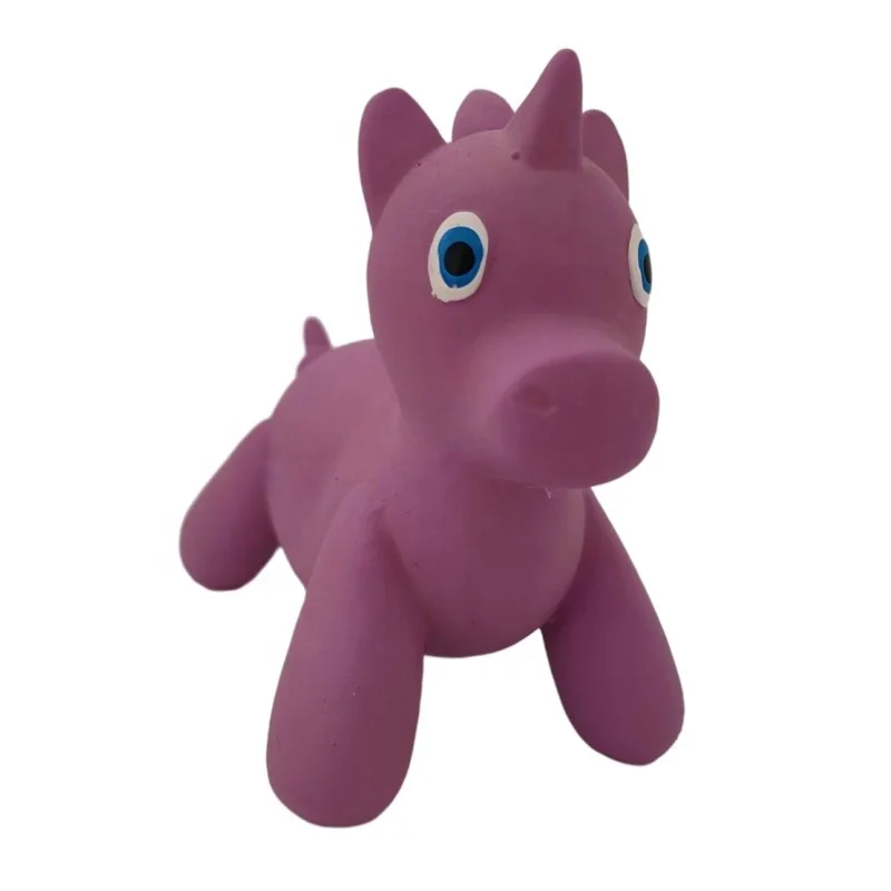 Pink Latex Dog Toy Balloon Unicorn Ecofriendly Rubber Unicorn Squeaky