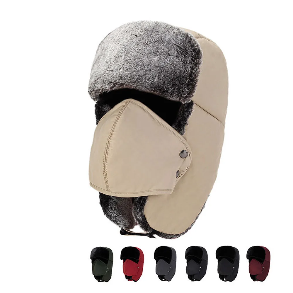 Unisex Winter Trooper Trapper Hat Hunting Hat Ushanka Ear Flap Chin