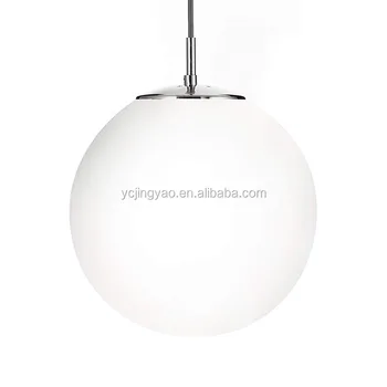 white ball lamp shade