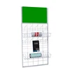Supermarket custom yellow green food display net rack