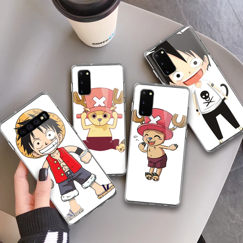 Anime One Piece Print Logo Transparent Phone Case For Samsung Sfe Clear Tpu Cases For Iphone Cover 11 12 Pro Max Buy Luxury Brand Logo Mobile Phone Cases Bags Cartoon Cute Printing