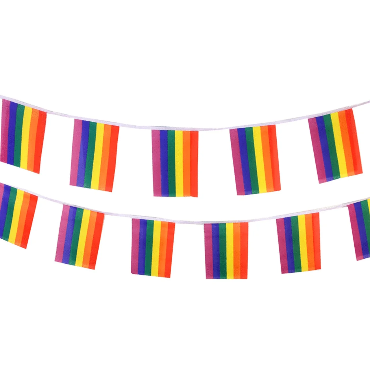 Paper & Party Supplies Rainbow LGBTQ Various Lengths Pride String Flag ...