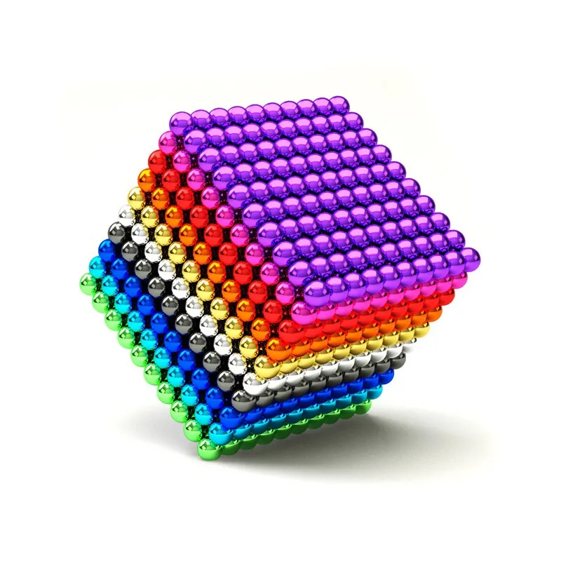 512 Pcs 8mm 5mm Magnetic Balls Magic Beads 3D Puzzle Ball Sphere Magnetic Cube