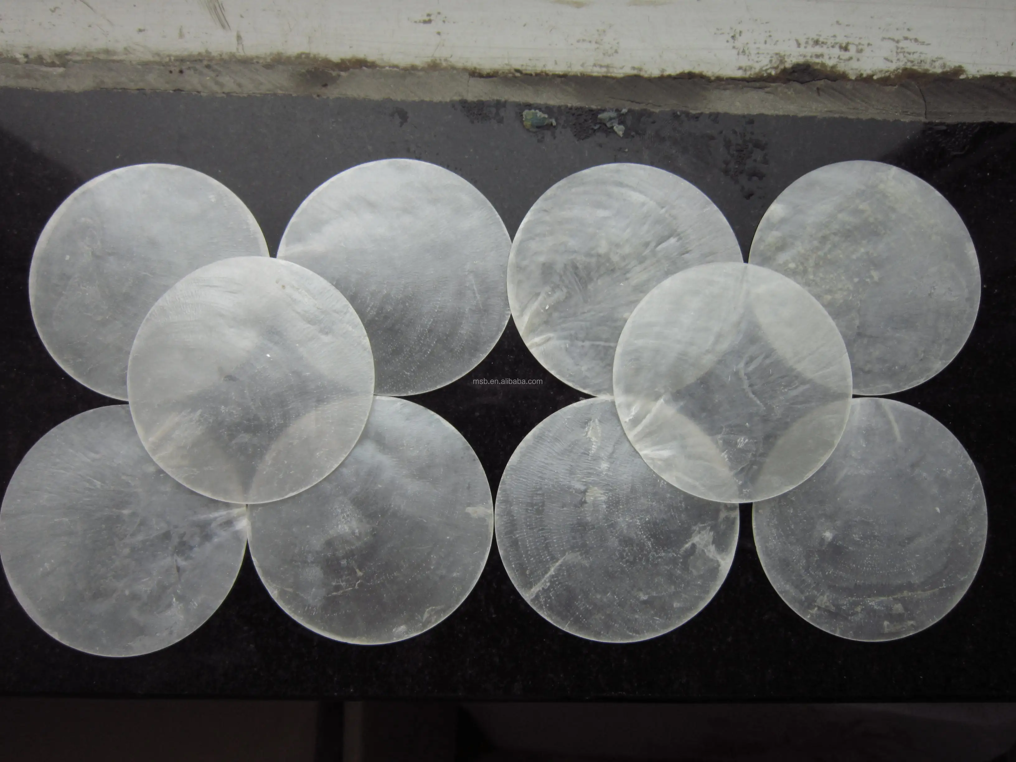 Cp022 Runde Weiss Capiz Muscheln Vorhang Portiere Buy Capiz Shell