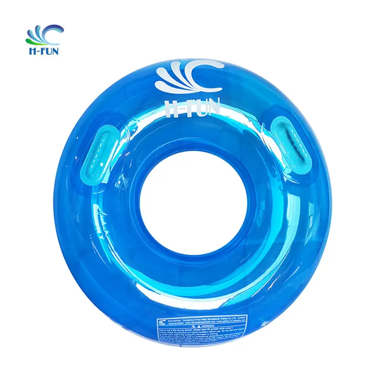 New Transparent Blue Inflatable Pool Floating Raft Water Park Rider Tube Lazy River Children
