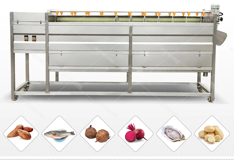Fully Automatic Spiral Roller Washing And Peeling Machine