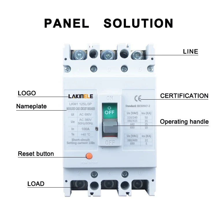 Mccb Circuit Breaker Cm1 Mccb 100 Amp 3p Certificate Iec609472 Buy