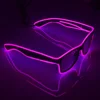 Hot Sale High Quality In The Party Supply El Wire LED Glasses With Multi Color