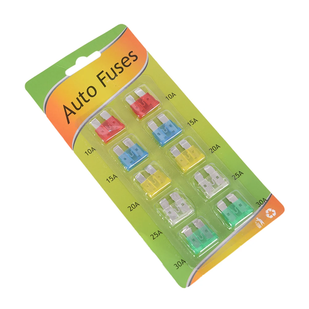 100pcs Medium Standard Car Fuses 2a 3a 5a 7.5a 10a 15a 20a 25a 30a 40a