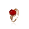 14583 xuping jewelry hot selling fashion rings lady ruby gold rings