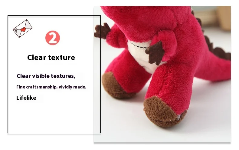 定制便宜的迷你毛绒动物玩具，可爱的恐龙吊坠，定制毛绒动物钥匙扣