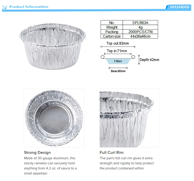 4 Oz. Foil Utility Cup 4oz. Foil Baking Cup Aluminum Foil Cup Buy