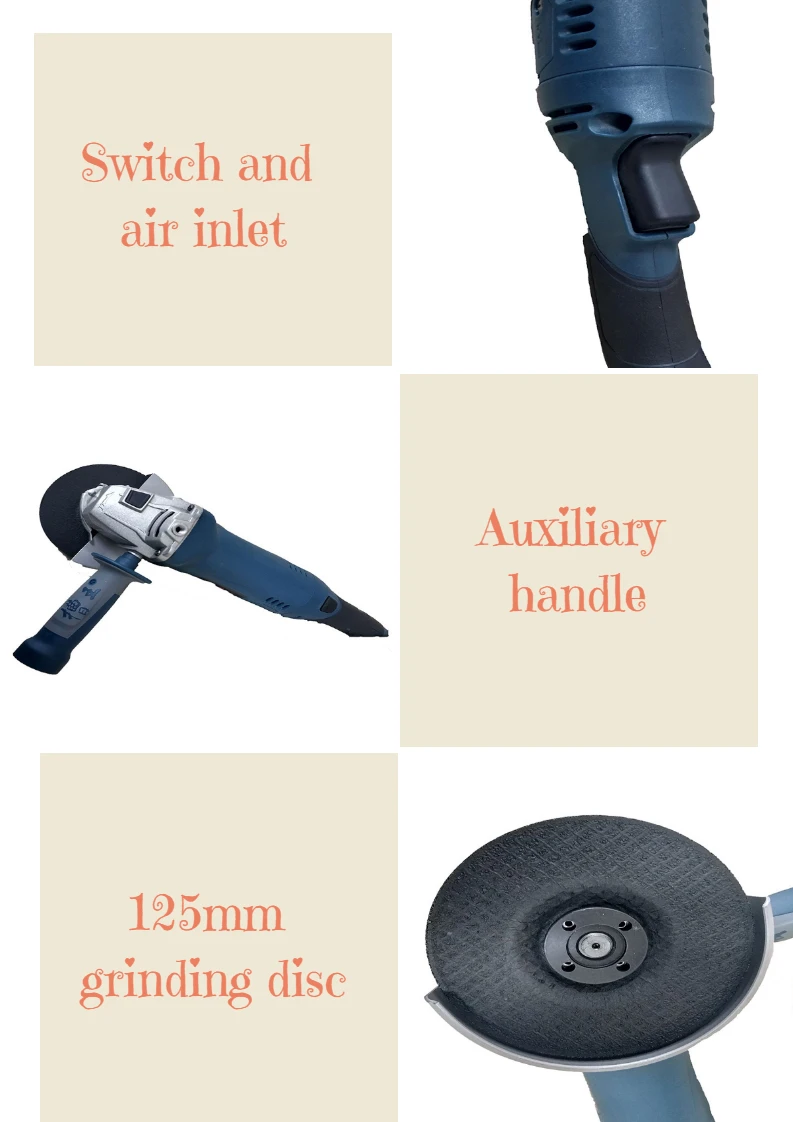 Harbor Freight 1200w 125mm Battery Powered Variable Speed Best Small Portable Cordless Angle